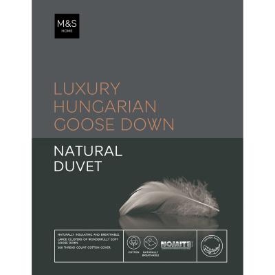 Marks & Spencer M&S Autograph Luxury Hungarian Goose Down 10.5 Tog Duvet - 5FT - White, White