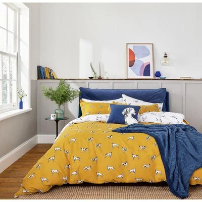 Downtown Joules Sketchy Dogs Brushed Duvet Set