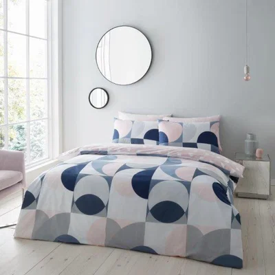 Downtown Catherine Lansfield Sirkel Geo Duvet Set