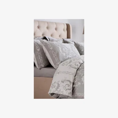 Downtown Laura Ashley Josette Dove Grey Pillowcase Pair
