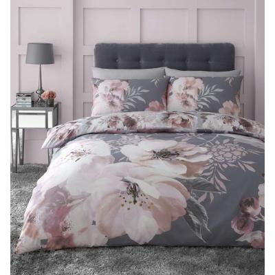 Downtown Catherine Lansfield Dramatic Floral Grey Duvet Set