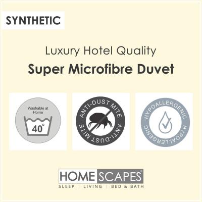 The Range Homescapes Kids Microfibre Filling Duvet 4.5 Tog - White