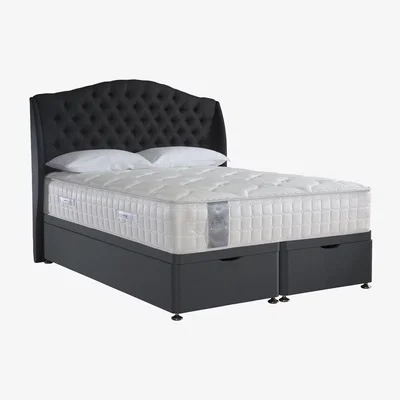Furniture Village Sealy - Latex 2200 Ottoman Divan Set - Super King - Grey