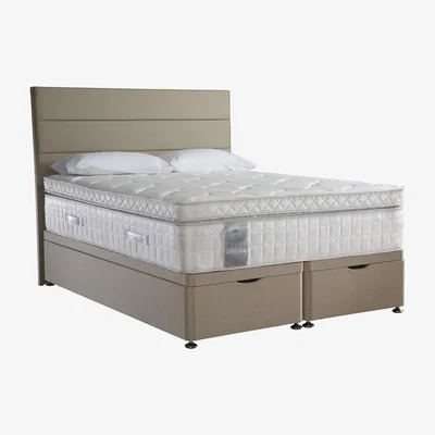 Furniture Village Sealy - Latex Box Top 2800 Ottoman Divan Set - Super King - Beige