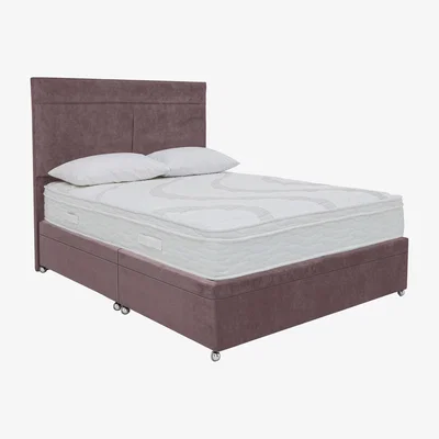 Furniture Village Sleep Story - Latex 3400 Side Ottoman Divan Set - Super King