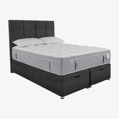 Furniture Village Millbrook - PureTech 3000 Pillow Top End Ottoman Divan Set - Super King - Black