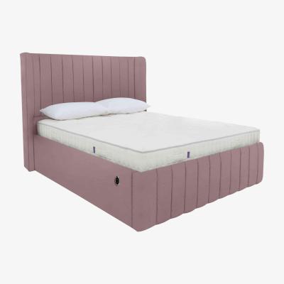 Furniture Village Eira Low Foot End Electric Ottoman Bed Frame - Super King - Velvet Lilac