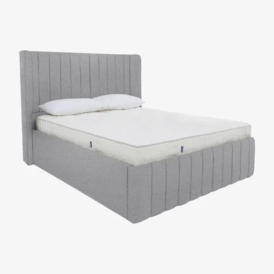 Furniture Village Eira Low Foot End Ottoman Bed Frame - Super King - Grey