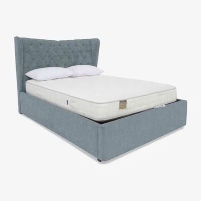Furniture Village Bauer Ottoman Bed Frame - Super King - Duck Egg