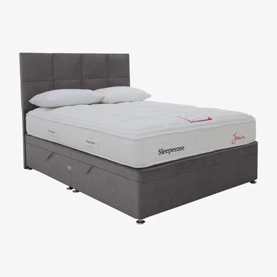 Furniture Village Sleepeezee - Jessica Side Ottoman Divan Set - Super King