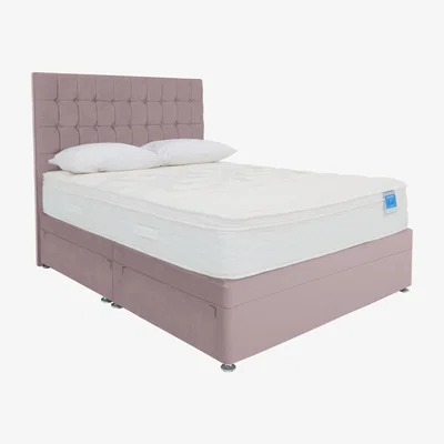 Furniture Village Sleep Story - Memory Hybrid Side Ottoman Divan Set - Super King