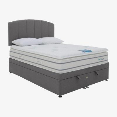 Furniture Village Sleepeezee - GelTouch 3000 End-lift Ottoman Divan Set - Super King - Grey