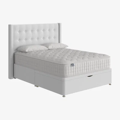 Furniture Village Silentnight - Eco Gel Half Ottoman Divan Set - Super King - Grey