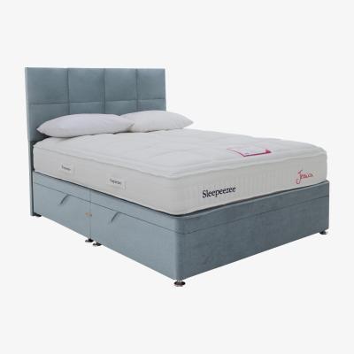Furniture Village Sleepeezee - Jessica Side Ottoman Divan Set - Super King - Blue