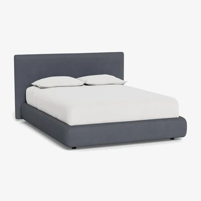 Heal's Heal's Alba Storage Bed Super King Siena Cotton Shale Grey - Heal's UK Bedroom Furniture