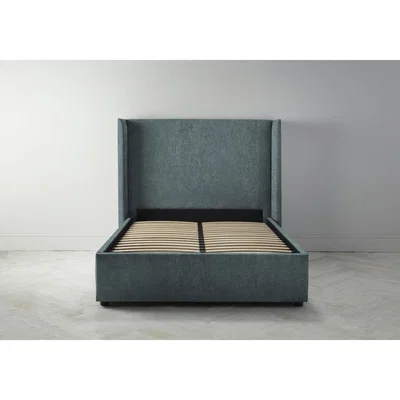 Perch and Parrow Suzie 6' Super King Ottoman Bed Frame in Turtle Green