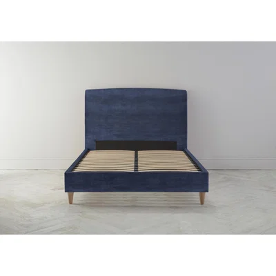Perch and Parrow Ted 6' Super King Ottoman Bed Frame in Blue Lavender