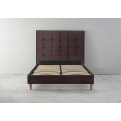 Perch and Parrow Hopper 6' Super King Ottoman Bed Frame in Dark Grape