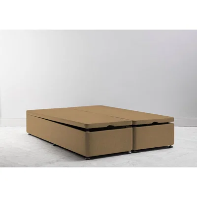 Perch and Parrow Desmond 6' Super-King Size Storage Divan in Ginger Tea