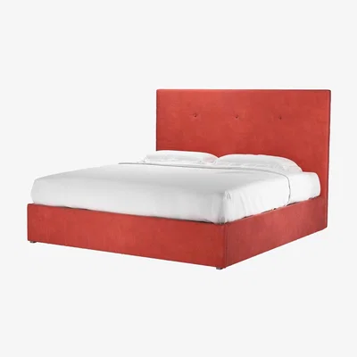 Sofa.com Avery 130cm Super King Ottoman Bed in Wild Raspberry Smart Velvet - sofa.com