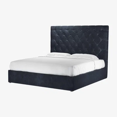 Sofa.com Rosalie 150cm Super King Ottoman Bed in Mercury Cashmere Velvet - sofa.com