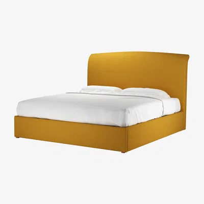 Sofa.com Thea Super King Ottoman Bed in Mango Brushed Linen Cotton - sofa.com
