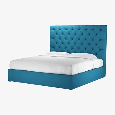 Sofa.com Rosalie 150cm Super King Ottoman Bed in Marina Brushed Linen Cotton - sofa.com