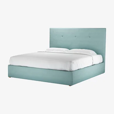 Sofa.com Avery 130cm Super King Ottoman Bed in Eucalyptus Smart Cotton - sofa.com