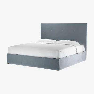 Sofa.com Avery 130cm Super King Ottoman Bed in Windermere Cotton Matt Velvet - sofa.com