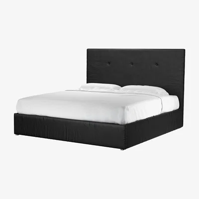 Sofa.com Avery 130cm Super King Ottoman Bed in Smoke Soft Leather - sofa.com