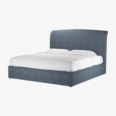 Sofa.com Thea Super King Ottoman Bed in Azure Florence Textured Weave