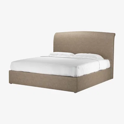 Sofa.com Thea Super King Ottoman Bed in Greige Florence Textured Weave