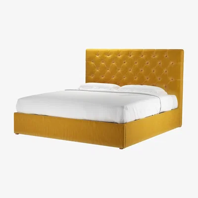 Sofa.com Rosalie 130cm Super King Ottoman Bed in Butterscotch Cotton Matt Velvet - sofa.com