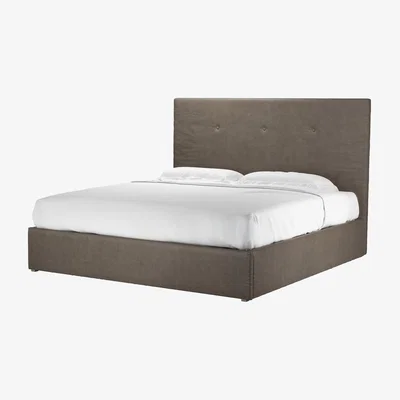 Sofa.com Avery 130cm Super King Ottoman Bed in Basalt Grain Leather - sofa.com