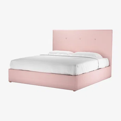 Sofa.com Avery 130cm Super King Ottoman Bed in Rhubarb Smart Cotton - sofa.com