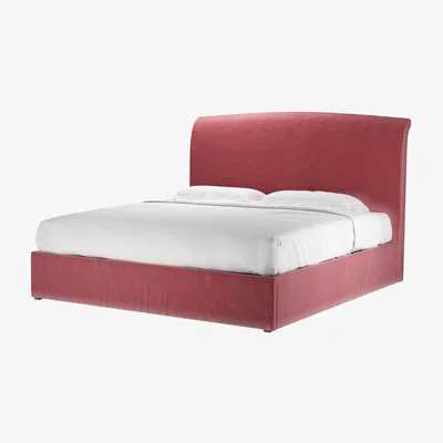 Sofa.com Thea Super King Ottoman Bed in Dusty Rose Cotton Matt Velvet - sofa.com