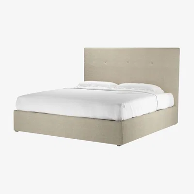 Sofa.com Avery 130cm Super King Ottoman Bed in Pampas Hygge Smart Linen