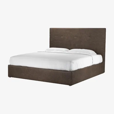 Sofa.com Avery 130cm Super King Ottoman Bed in Walnut Antique Leather - sofa.com