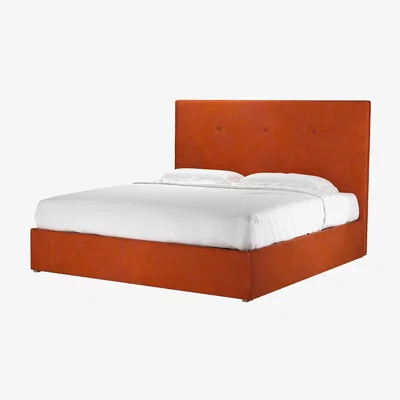 Sofa.com Avery 130cm Super King Ottoman Bed in Moroccan Spice Smart Velvet - sofa.com
