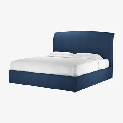 Sofa.com Thea Super King Ottoman Bed in Washed Indigo Easy Cotton - sofa.com