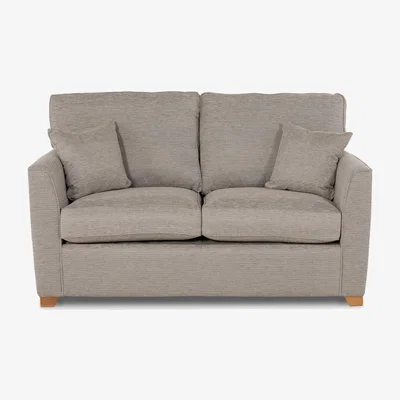 Barker and Stonehouse Ballingdon 2 Seater Sofa Bed Bed With Crown Mattress, Neutral Fabric | Barker & Stonehouse
