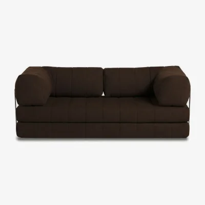 Barker and Stonehouse Miro Sofa Bed Bed, Brown Fabric | Barker & Stonehouse
