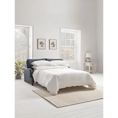Cox and Cox Kew Three Seater Sofa Bed - Birch Linen Cotton Blend