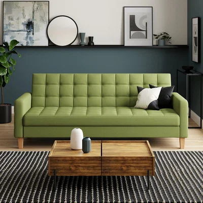 Dunelm Harlow Storage Double Sofa Bed, Flatweave Velvet Orange Umber