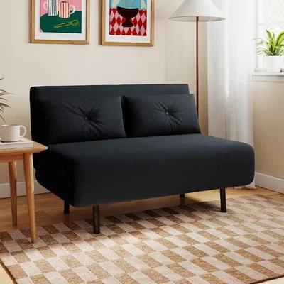 Dunelm Phoebe Velvet Small Double 2 Seater Sofa Bed