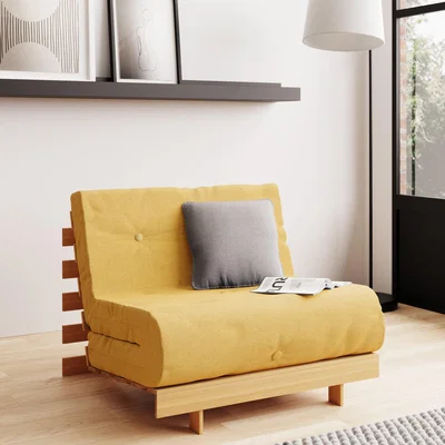 Dunelm Mito Single Futon Ochre (Yellow)