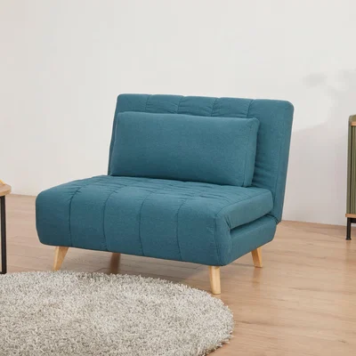 Dunelm Tara Fabric Sofa Bed Blue