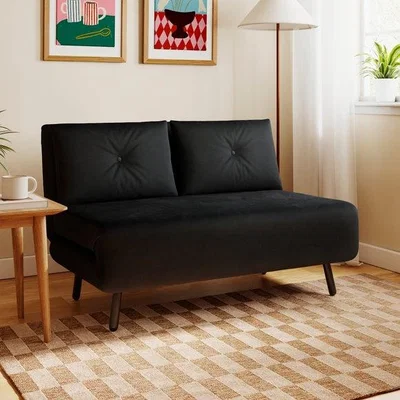 Dunelm Phoebe Velvet Small Double Sofa Bed