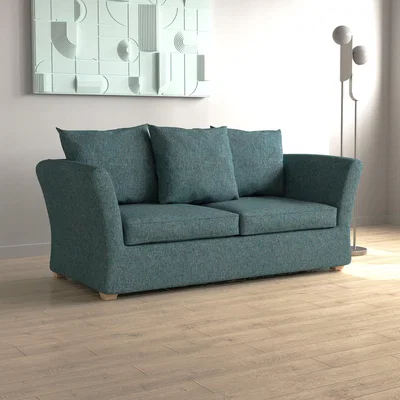 Dunelm Emmett Chenille Sofa Bed Chenille Teal