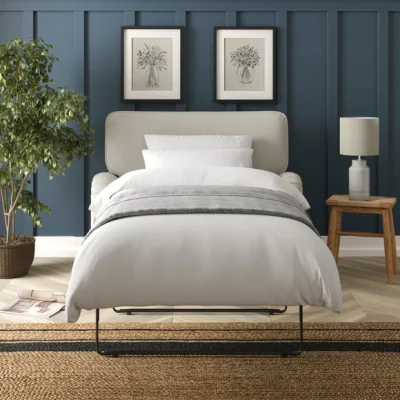 Dunelm Beatrice II Luna Fabric Single Snuggle Sofa Bed